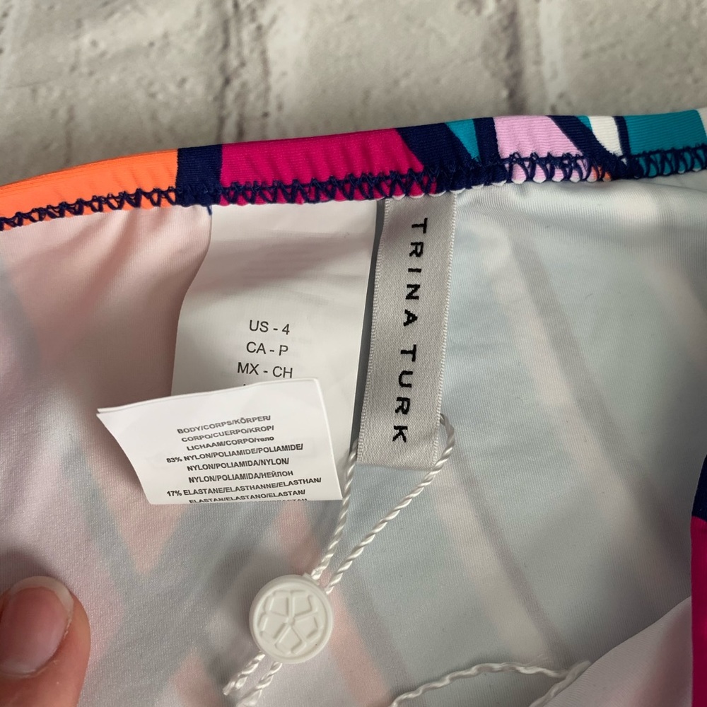 NWOT Trina Turk high waist bikini bottoms - Picture 6 of 8